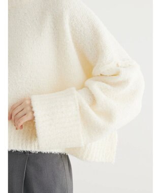 Green Parks ・Ｐｅｔｉｔ　Ｆｌｅｕｒ　ブークレワイドニット Off White