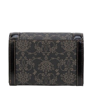 ANNA SUI リーブル 内Lファスナー二つ折り財布 クロ