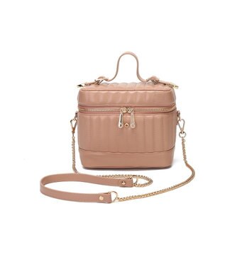 style code 【MERCURYDUO/マーキュリーデュオ】ストライプキルティング　バニティミニショルダーバッグ ピンク