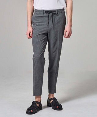 JOSEPH HOMME 【WEB・一部店舗限定】 エアーグリットサッカーストレッチ　ドロスト付テーパードパンツ / PEGG CONVERTIBLE グレー系