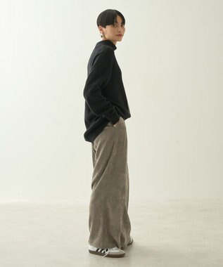 AMERICAN HOLIC ブラッシュヤーンタートルネックニットプルオーバー Black