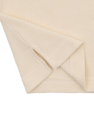 WEGO 【ユニセックス着用ITEM/MLサイズ展開】ワッフルラグランT（SS） オフホワイト