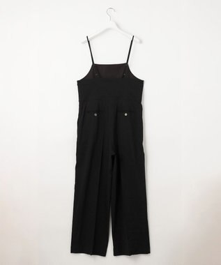 23区 【CLASSY.6月号掲載/洗える】リネンレーヨンストレッチ サロペット ブラック系