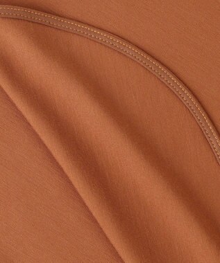 UNFILO BEAUTY FORM タックスリーブTシャツ ブラウン