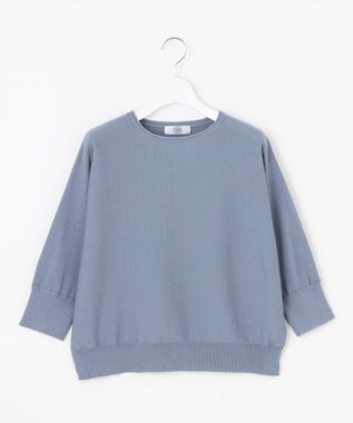 J.PRESS LADIES S 【WEB限定カラーあり・洗える・抗菌防臭】COTTON POLYESTER ドルマンスリーブ ニット ソフトブルー系