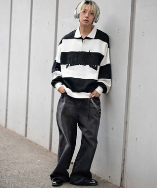 WEGO 【ユニセックス着用ITEM】カレッジロゴラガースウェット ホワイト