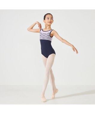 Chacott ノースリーブレオタード ネイビー