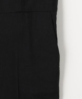 23区 【CLASSY.6月号掲載/洗える】リネンレーヨンストレッチ サロペット ブラック系