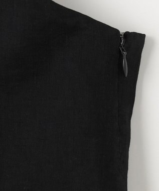 23区 S 【CLASSY.6月号掲載/洗える】リネンレーヨンストレッチ サロペット ブラック系