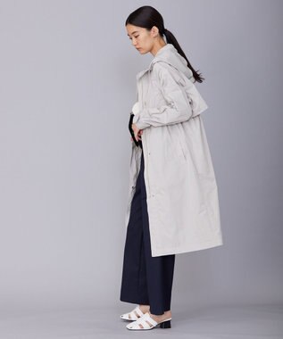 ICB メモリーツイル フーデットコート トープ系