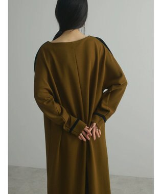 Green Parks armonia．ダンボール配色ワンピース Khaki