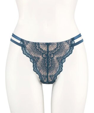 San-ai Resort（三愛水着楽園） カシュクール脇高Ｔバックショーツ ブルー