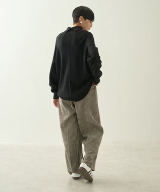 AMERICAN HOLIC ブラッシュヤーンタートルネックニットプルオーバー Black