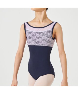 Chacott ノースリーブレオタード ネイビー