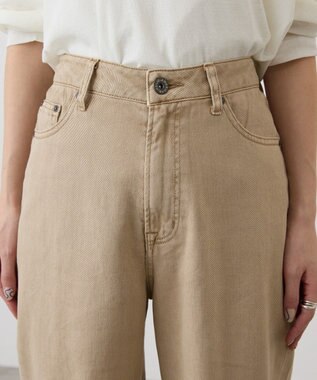 AMERICAN HOLIC ルーズストレートカラーデニムパンツ Beige