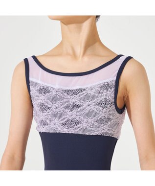 Chacott ノースリーブレオタード ネイビー