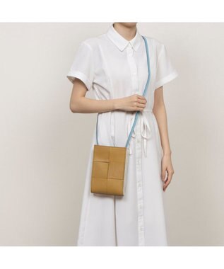 UNBILLION ペルケ perche / イントレチャート姫路レザーショルダー ベージュミックス