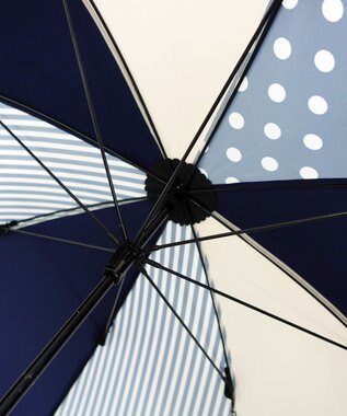 +RING レディース向け プラスリング 長傘 60cm NVY T1374 紺