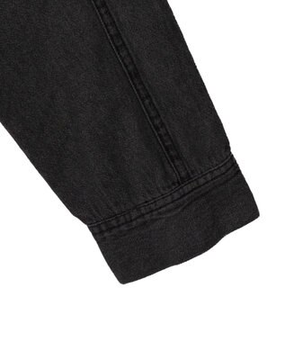 WEGO ドロストデニムショートシャツ デニムブラック