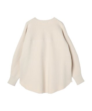 AMERICAN HOLIC ラウンドスウェットライクニットプルオーバー Ivory