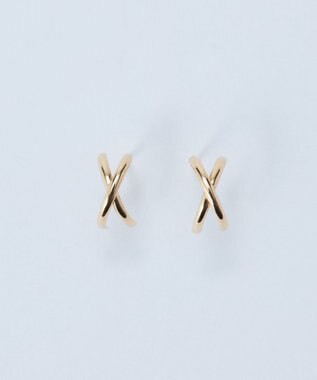 Phoebe 【 K10 】クロッシングピアス ゴールド