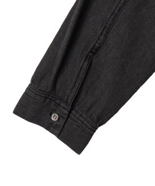 WEGO ドロストデニムショートシャツ デニムブラック