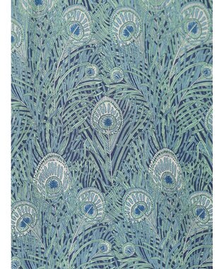 Te chichi 【LIBERTY FABRICS】フレアスリーブブラウス ターコイズブルー