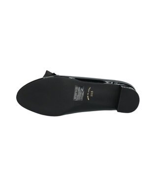 Bridget Birkin 【Bridget Birkin】ヒールアップキラキラリボンローファー ブラックエナメル