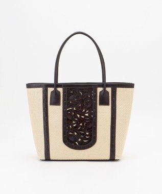 GRACE CONTINENTAL Jute-likeToteBag ダークブラウン