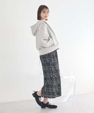 earth music&ecology フラワーバッククロスキャミワンピース Black