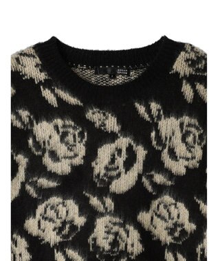 Green Parks ・ＳＵＧＡＲ　ＳＰＯＯＮ　フラワーシャギーニット Black