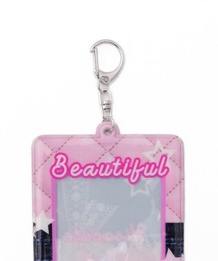 WEGO 【痛バ＆推し活グッズ】デニムグラフィックカードホルダーキーホルダー 柄3