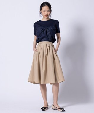 TOCCA 【洗える】PRESENT RIBBON Tシャツ ネイビー系