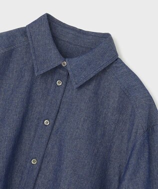 GRACE CONTINENTAL タックスリーブデニムシャツ インディゴ