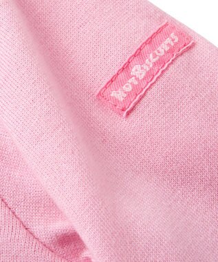 MIKI HOUSE HOT BISCUITS 【70-120cm】 ビーンズくん＆キャビットちゃん長袖Ｔシャツ ピンク