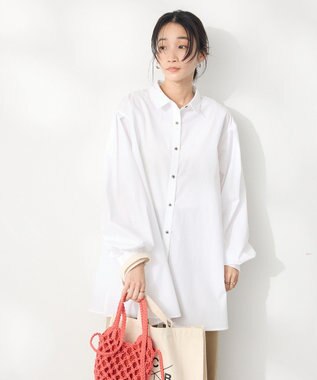 CRAFT STANDARD BOUTIQUE シワ軽減/イージーケアビッグシャツ Off White
