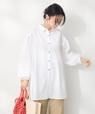 CRAFT STANDARD BOUTIQUE シワ軽減/イージーケアビッグシャツ Off White