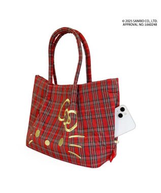 ROOTOTE 8463【サンリオ】IP.デリ.チェック.ハローキティ-A 02：レッド