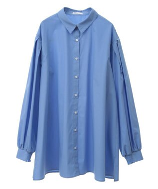 CRAFT STANDARD BOUTIQUE シワ軽減/イージーケアビッグシャツ Sax