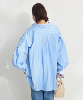 CRAFT STANDARD BOUTIQUE シワ軽減/イージーケアビッグシャツ Sax