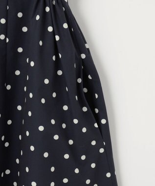 組曲 【前後着用可】シフォンオーガンプリント ボウタイワンピース ネイビーベース系5
