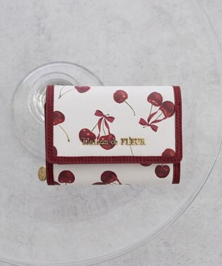Maison de FLEUR チェリー柄ウォレット
