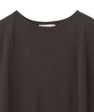 UNFILO スゴ機能 ハーフスリーブニットT ブラウン