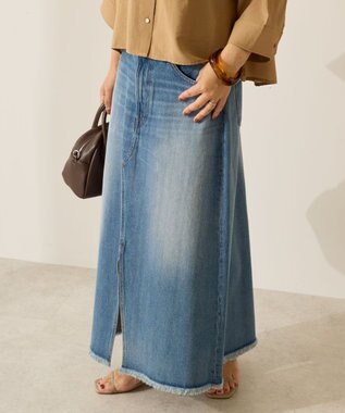 AMERICAN HOLIC デニムＡラインスカート Light Indigo