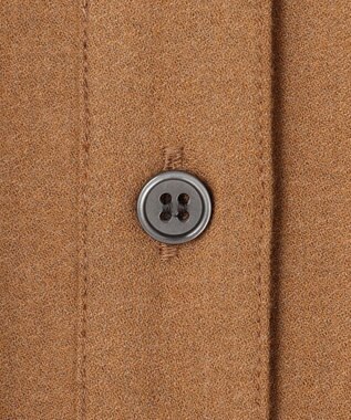 UNFILO ライトフランネル オーバーシャツ キャメル