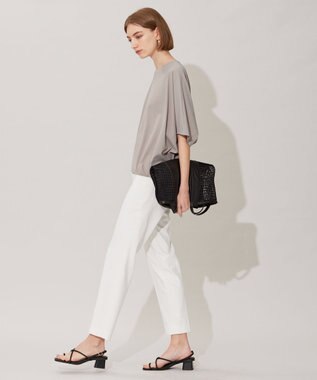 ICB 【接触冷感・UVカット・速乾・洗える】マットスキューバ ドルマンスリーブプルオーバー オリーブ系