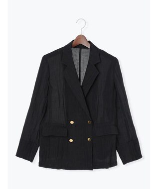 Te chichi リンクルライトテーラードジャケット ブラック