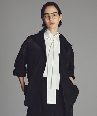 シアーオーガンジー ミリタリーブルゾン