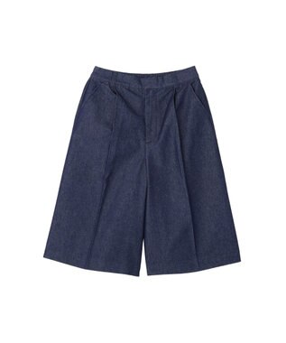 earth music&ecology タックハーフパンツ Blue