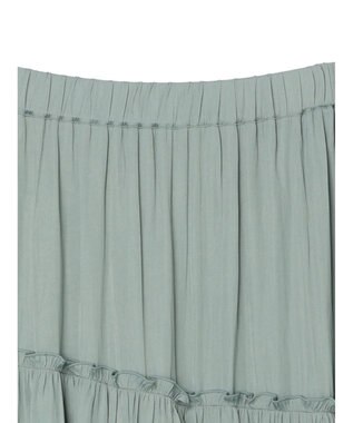 earth music&ecology ランダムティアードスカート Green